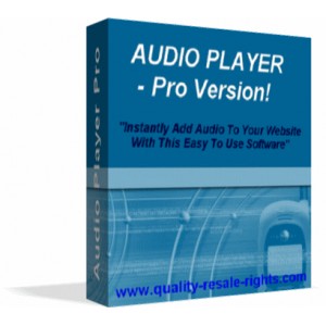 Audio Player Pro Software: Make Your WEB SITE TALK