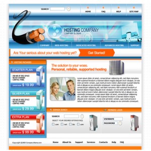 Web Hosting Service Website Template