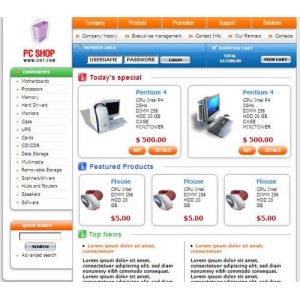 Pc Computer Supply Shop Template