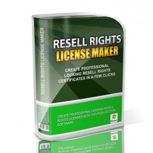 Resell Rights License Maker