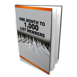 One Month to 1000 List Members