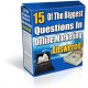 15 Of The Biggest Questions In Online Marketing